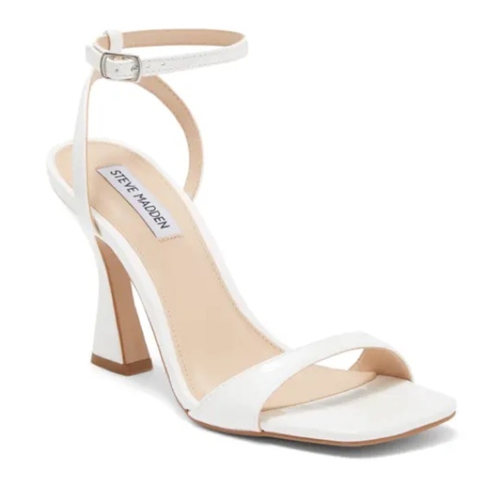 NEW! Steve Madden White Patent Lange Heels - Size 9.5